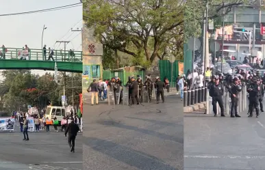 Cierran avenida Insurgentes, piden localización con vida de un Guardia Nacional