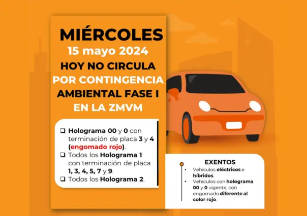 Quincena y con Doble No Circula, checa las restricciones para CDMX