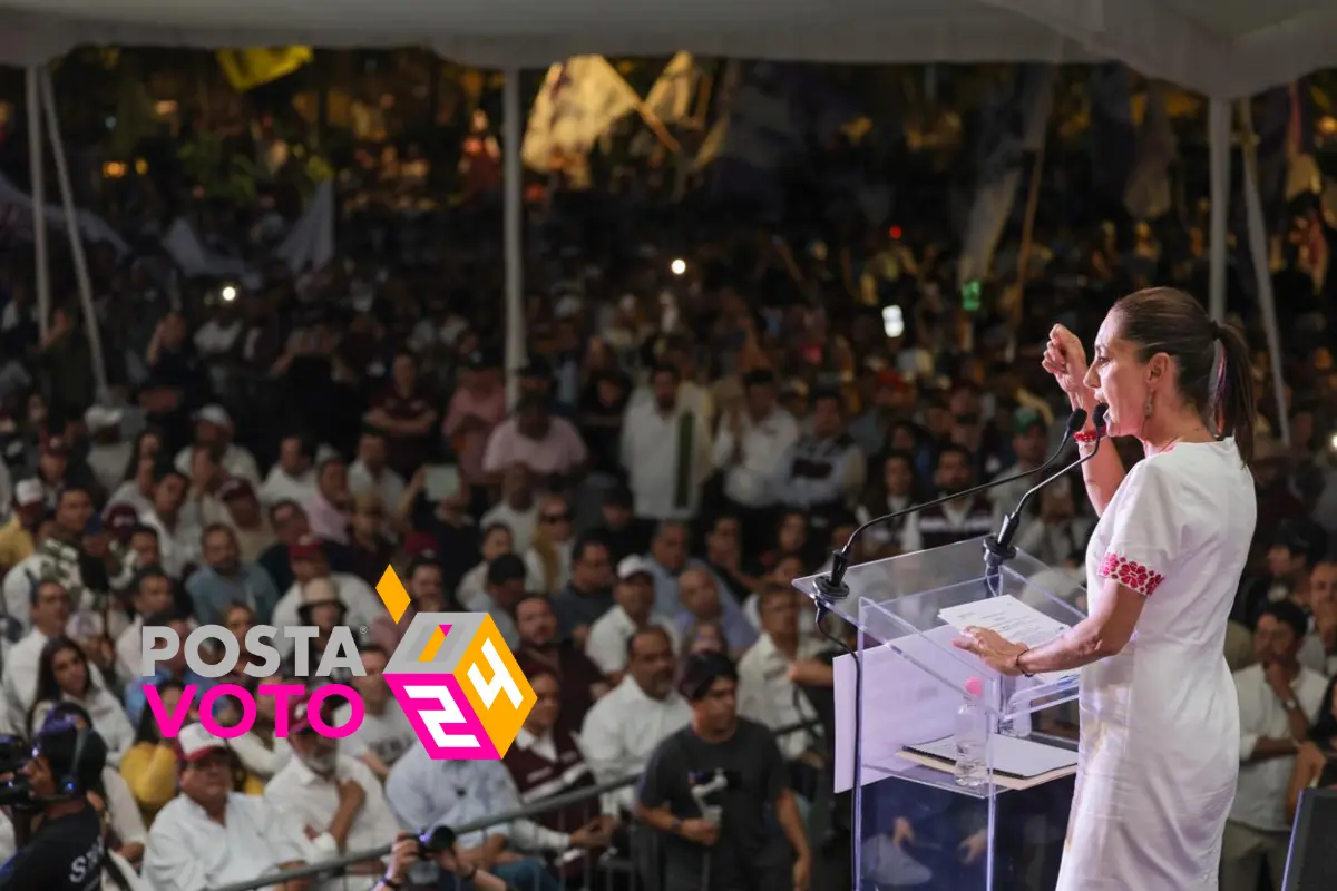 Claudia Sheinbaum en mitin em Zapopan, Jalisco. Foto tomada de: POSTA