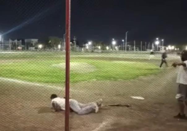 Captan balacera durante partido de sóftbol en Guadalupe (VIDEO)