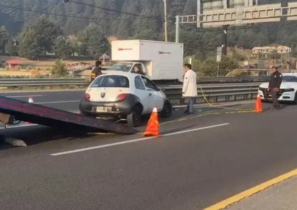 Hombre fallece en accidente en la México-Toluca