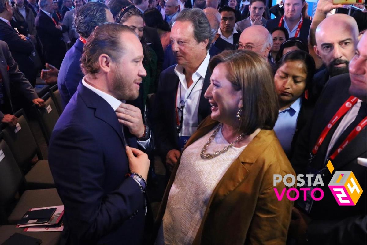 Xóchitl Gálvez y Santiago Taboada, Foto: POSTA México/ Enrique Pérez Huerta