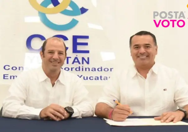 Renán Barrera Concha firma acuerdo con Consejo Coordinador Empresarial