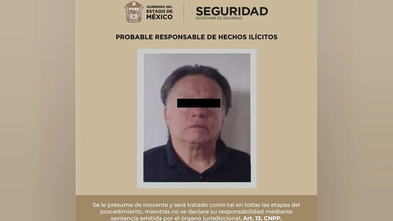 Detienen a posible responsable de agresión sexual contra una mujer en Ecatepec. Foto: @SS_Edomex