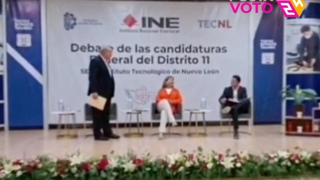 Pedro Garza Treviño tiene arrebato en debate; amenaza a hijo de contrincante