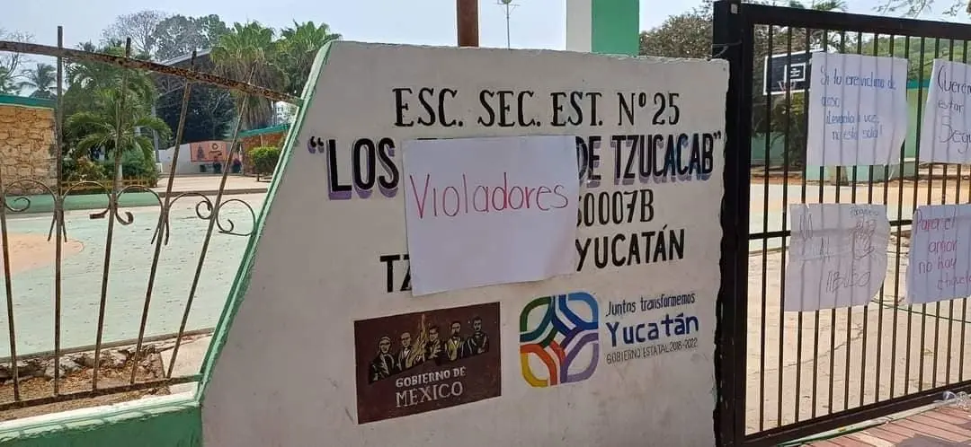 Denuncia de acoso en la  Escuela Secundaria Estatal número 24. Foto: Redes sociales