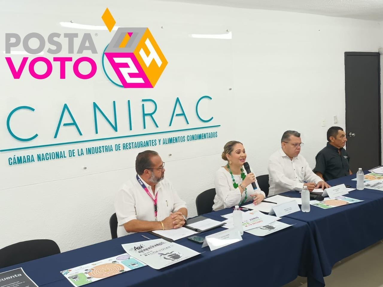 La Canirac Yucatán presentó una iniciativa en la que busca impulsar el voto durante la jornada del 2 de junio.- Foto de redes sociales