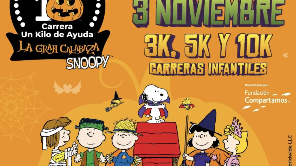 ¿Amas Snoopy? Inscríbete a la carrera temática que habrá en CDMX