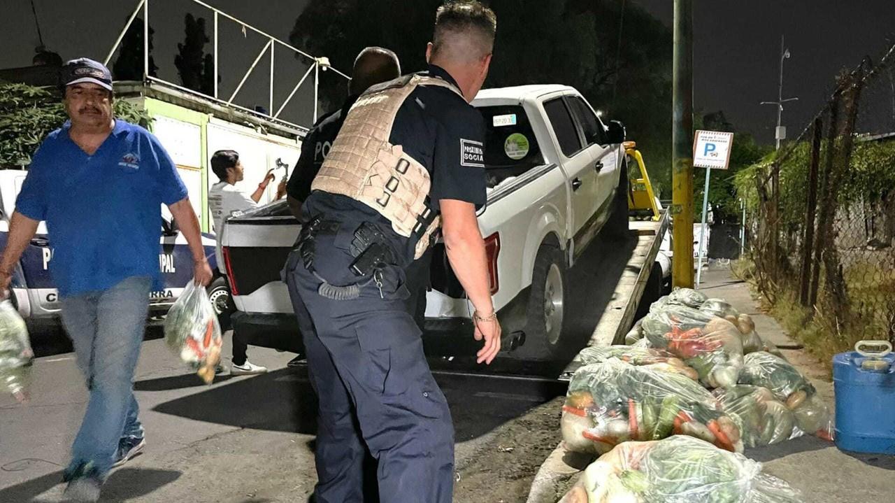 Detienen a siete con despensas y propaganda del Partido Verde en Ecatepec