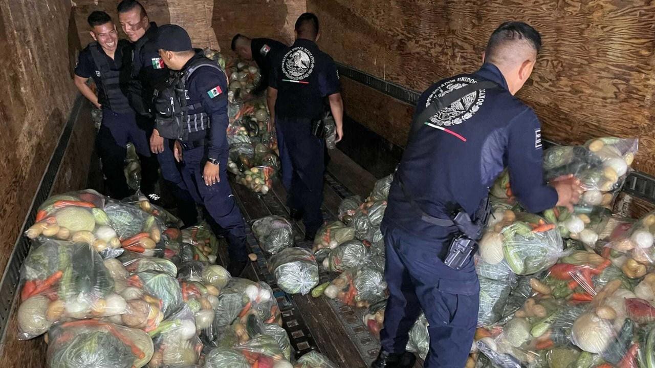 Detienen a siete con despensas y propaganda del Partido Verde en Ecatepec