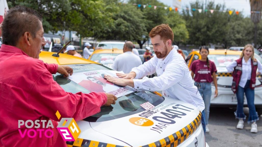 Mauricio Cantú se compromete a mejorar condiciones del gremio taxista