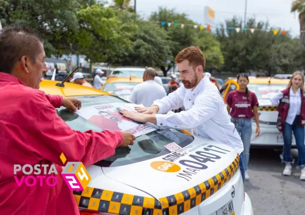 Mauricio Cantú se compromete a mejorar condiciones del gremio taxista