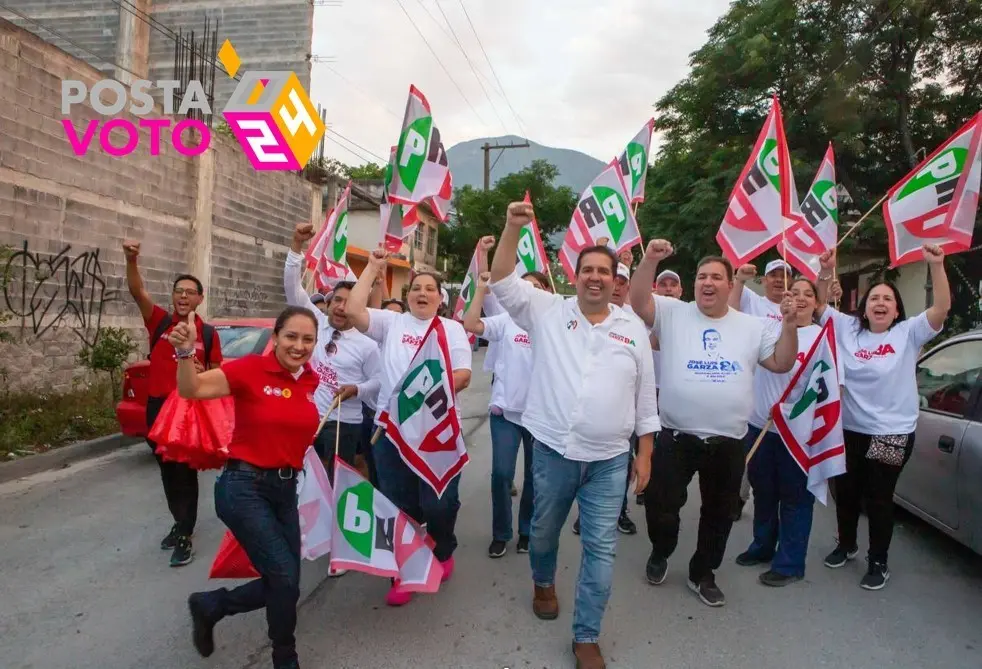 José Luis Garza Ochoa, candidato de la coalición PRI, PAN y PRD. Foto. José Luis Garza Ochoa