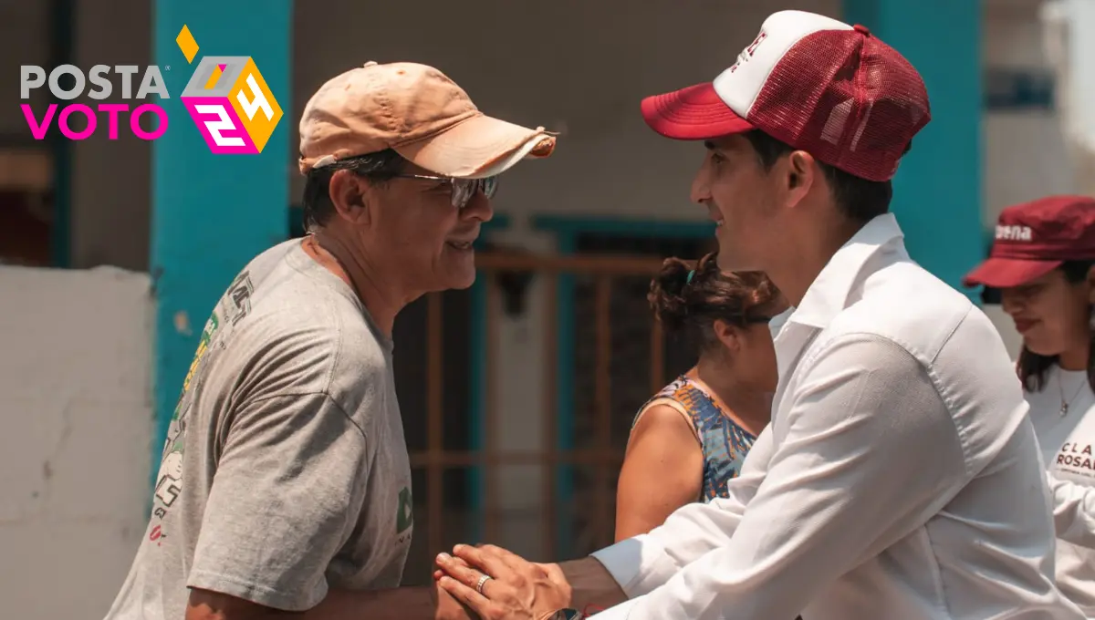 Rommel Pacheco con vecinos de las colonias de Mérida Fotos: Cortesía