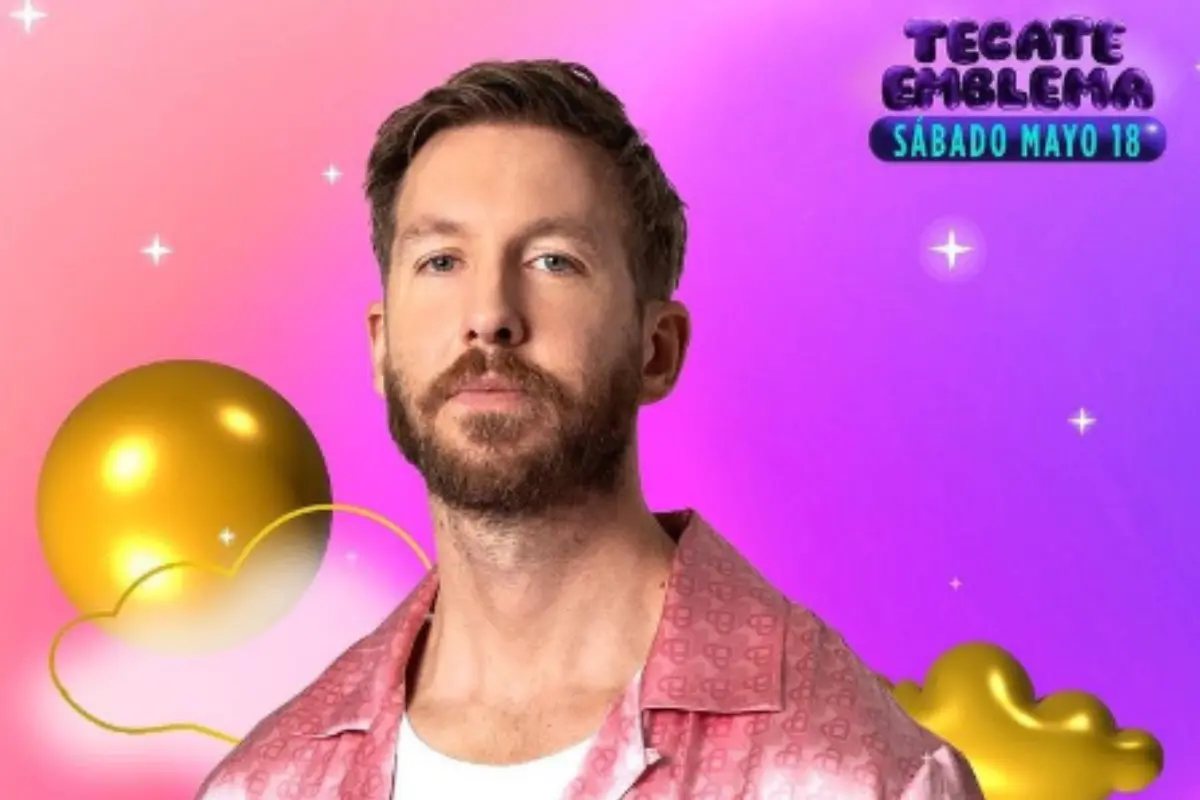 Calvin Harris. Foto tomada de: X @MusicalTouchMx