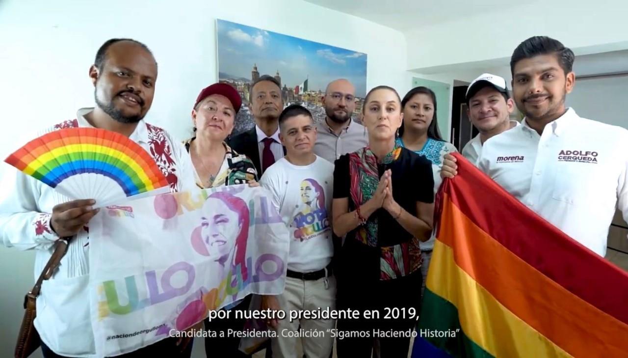 La candidata Siganmos haciendo história, Claudia Sheinbaum, apuntó que su movimiento está contra cualquier forma de discriminación. Foto: Especial.