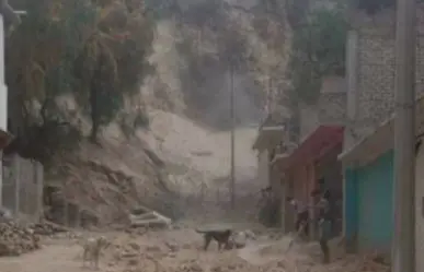 ¡Se desgaja el cerro! Deslave sepulta una casa en la Sierra de Guadalupe