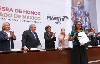 Reconoce Delfina Gómez a 33 docentes; refuerza alianza con el magisterio