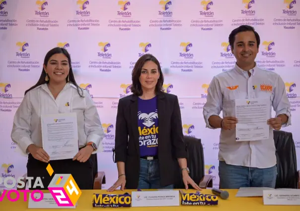 Vida Gómez Herrera firma carta de compromiso con el CRIT Yucatán