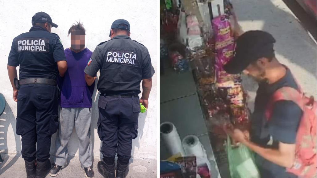 Detienen a un hombre por robo de varios artículos en una tienda de Progreso