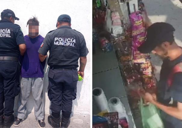 Detienen a un hombre por robo de varios artículos en una tienda de Progreso