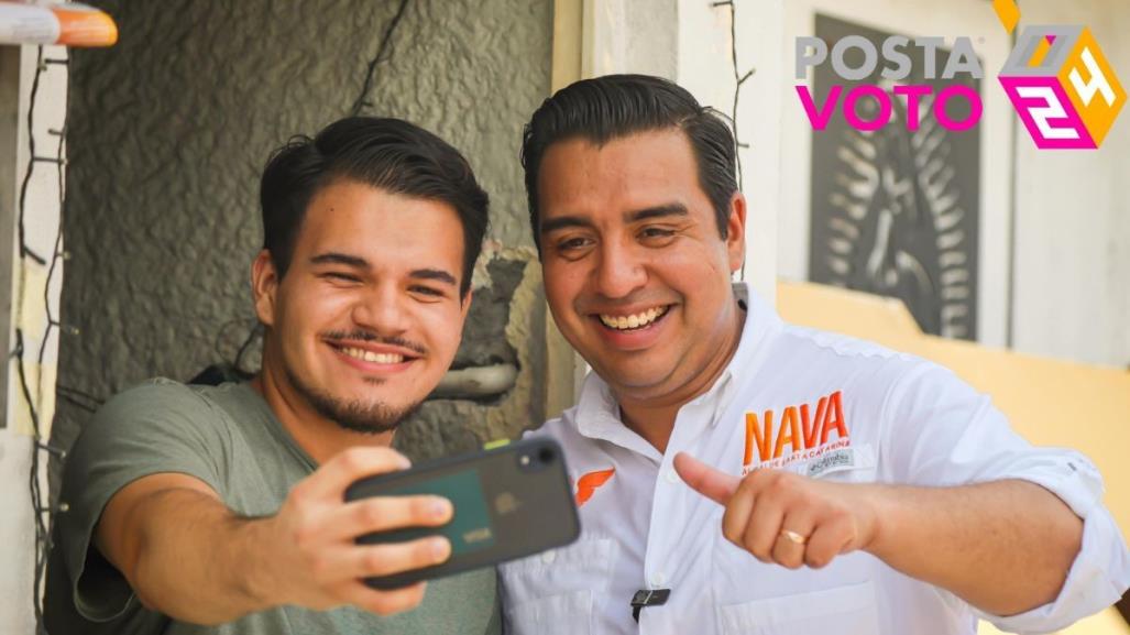 Jesús Nava presenta programa Santa Joven en Santa Catarina