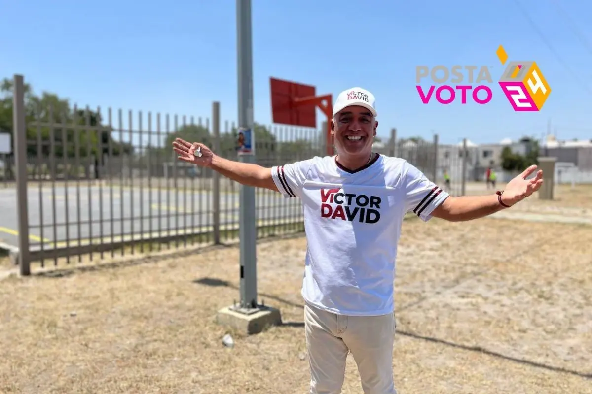 Víctor David Guerrero, candidato de la cuarta transformación a la presidencia municipal de San Nicolás. Foto: Morena NL