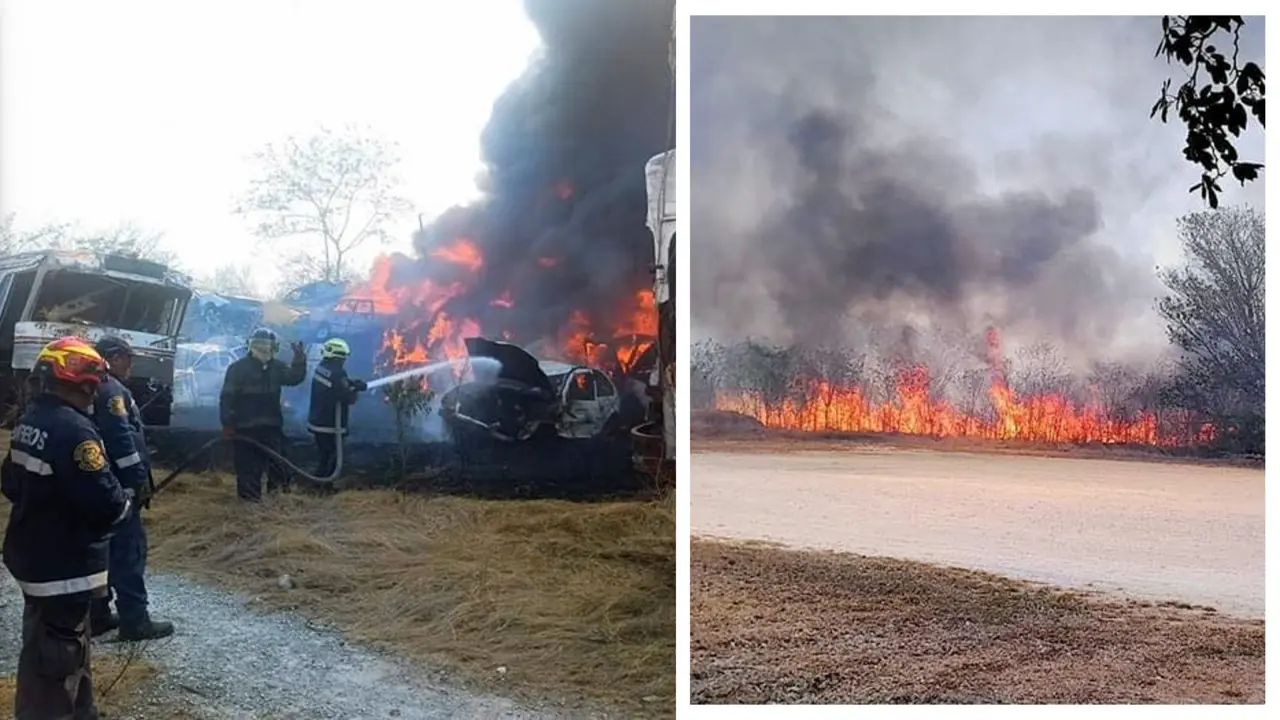 Equipos de emergencia acudieron al lugar del siniestro Foto: Redes sociales