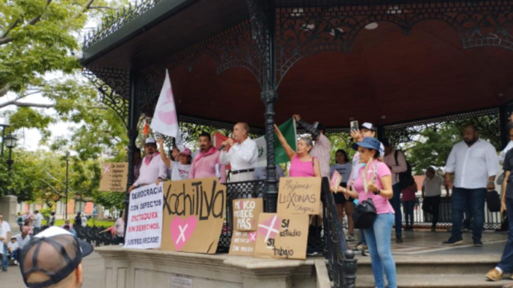 Mearea Rosa en Chiapas; confrontamiento con maestros de la CNTE