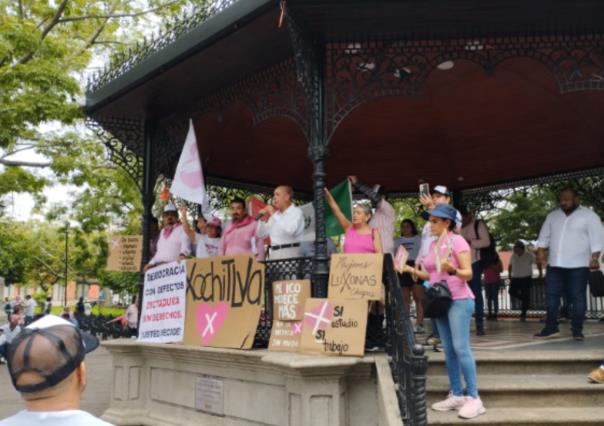 Mearea Rosa en Chiapas; confrontamiento con maestros de la CNTE