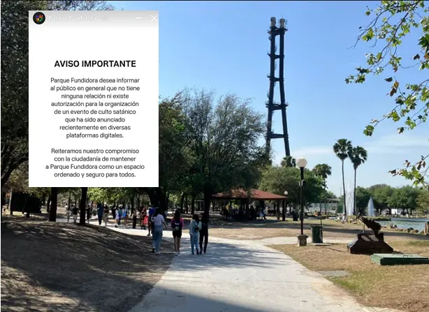 Voz de Lucifer Templo convocó a un evento satánico. Foto. POSTA