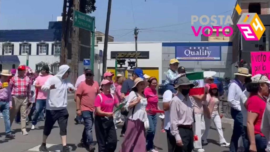 Toma Marea Rosa calles en Toluca (VIDEO)