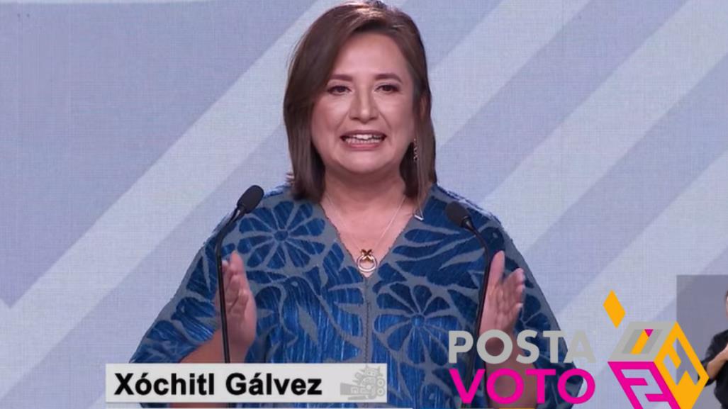 Xóchitl Gálvez y su mensaje final en el debate presidencial