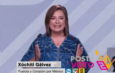 Xóchitl Gálvez y su mensaje final en el debate presidencial