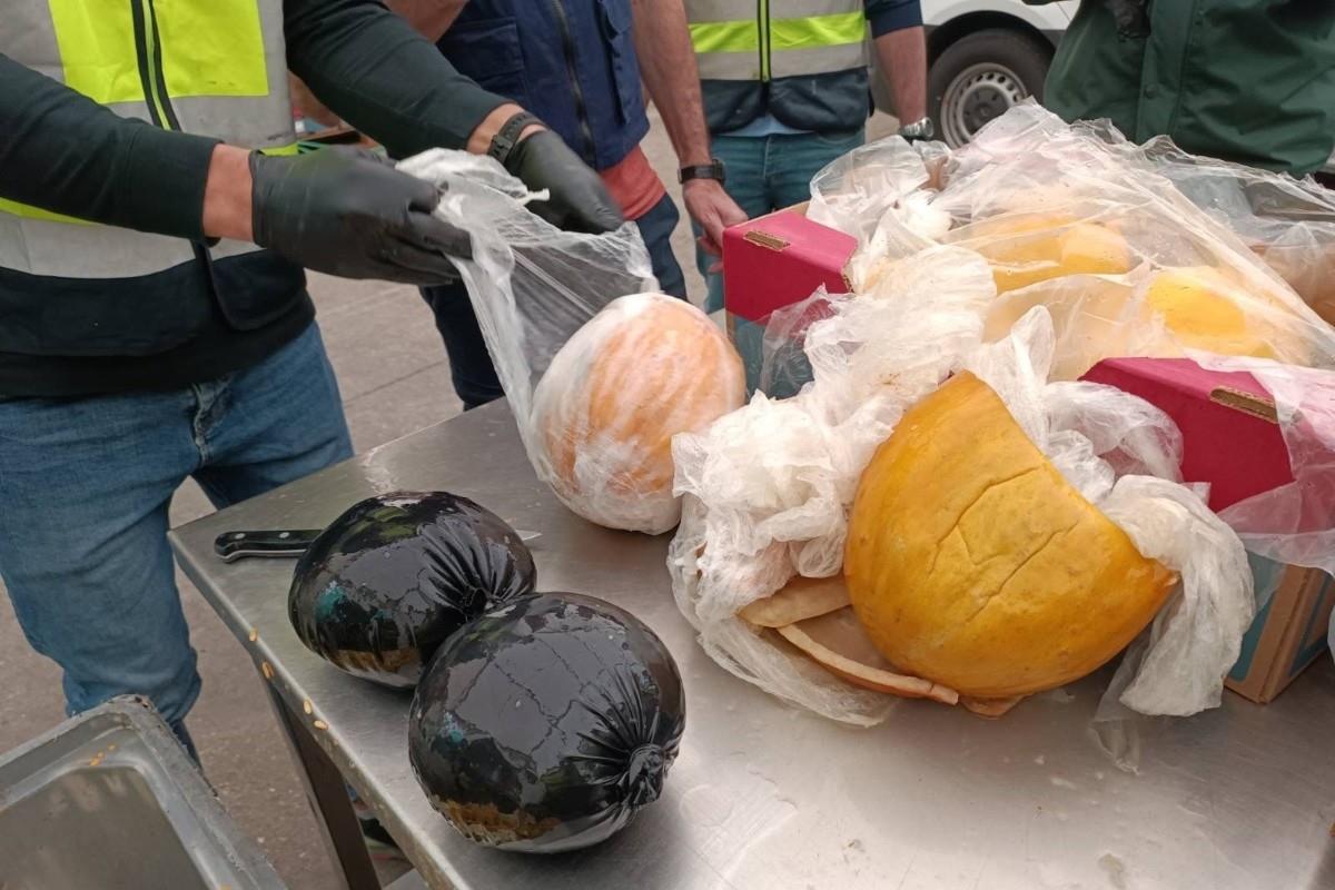 Las autoridades localizaron los narcóticos dentro de diversas frutas Foto: X(Twitter) @supgalicia