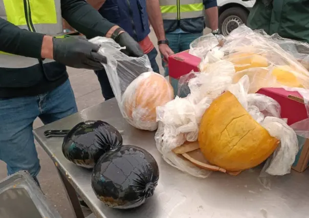 España: Confiscan más de una tonelada de cocaína que venía dentro de melones