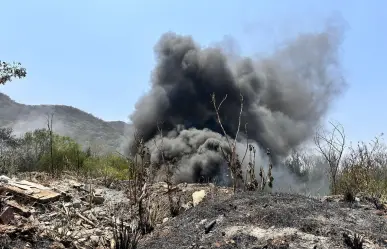 Se incendia terreno baldío en Los Cristales