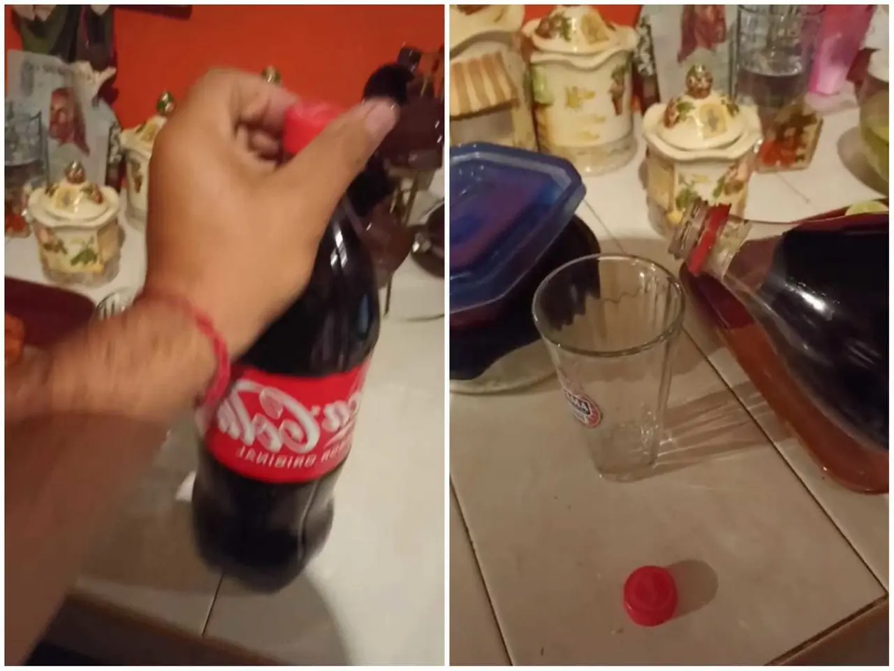 Este inesperado suceso nos demuestra que nunca se sabe qué podemos encontrar al abrir una botella de refresco. Foto: Tiktok.