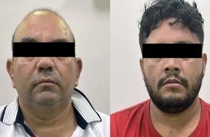 Alan N y Gerardo N, detenidos por elementos de la Fiscalía General de Justicia de Nuevo León. Foto: Fiscalía General de Justicia de Nuevo Léon.