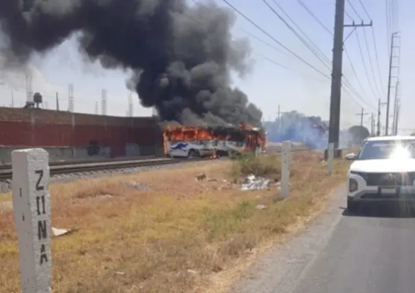 Embiste tren a autobús por querer ganarle el paso (VIDEO)