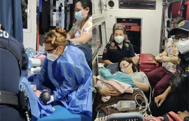 Paramédicos de la SSP ayudan a una madre con el nacimiento de una niña