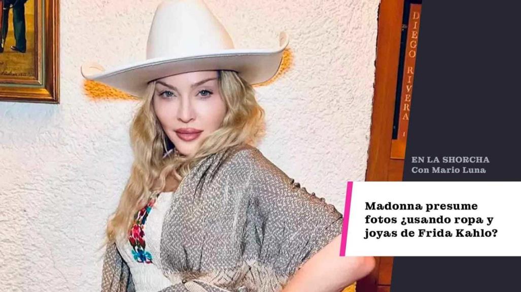 Madonna presume fotos ¿usando ropa y joyas de Frida Kahlo?