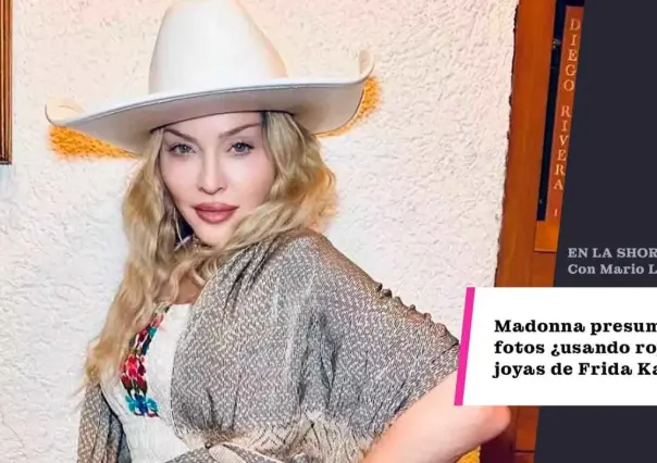 Madonna presume fotos ¿usando ropa y joyas de Frida Kahlo?