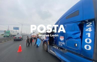 Así murió el trailero prensado por carga en Apodaca (VIDEO)