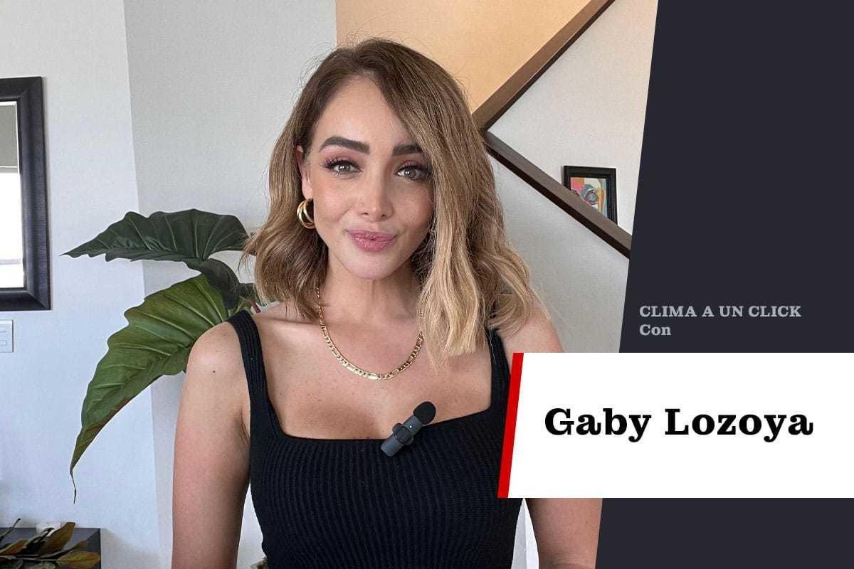 Gaby Lozoya y los índices de calidad del aire. Foto. POSTA