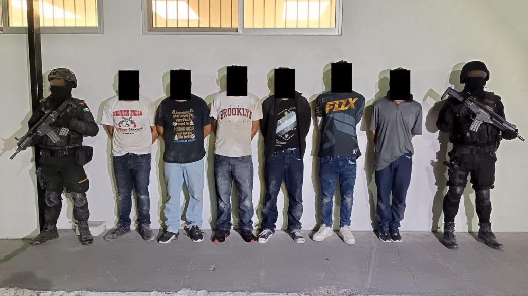 Detienen a seis con droga y equipo táctico en Iturbide