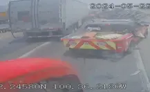 Así fue el choque múltiple en la carretera libre a Saltillo (VIDEO)