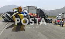 Choque múltiple deja un muerto y varios lesionados en García, Nuevo León