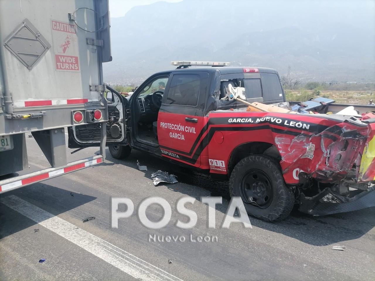 Choque múltiple deja un muerto y varios lesionados en García, Nuevo León