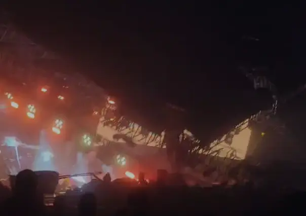 Tragedia en Nuevo León, se desploma escenario donde estaba Jorge Máynez (VIDEO)